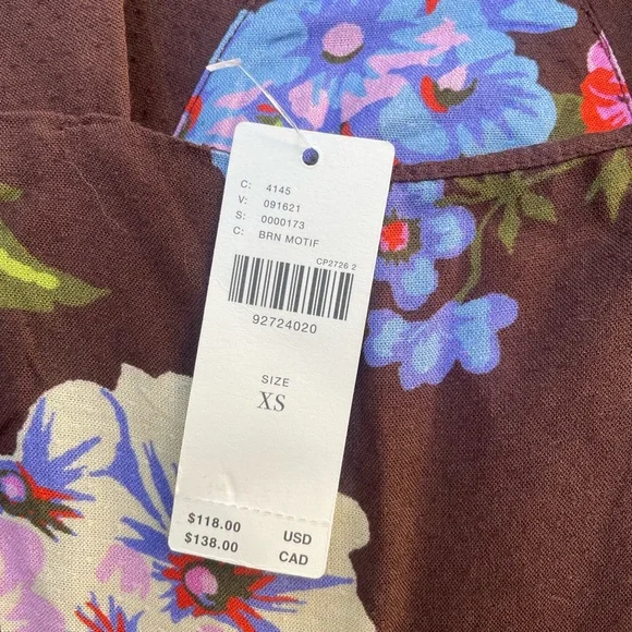 NWT Anthropologie The Piper Bandeau Maxi Floral Print Dress - Picture 4 of 5